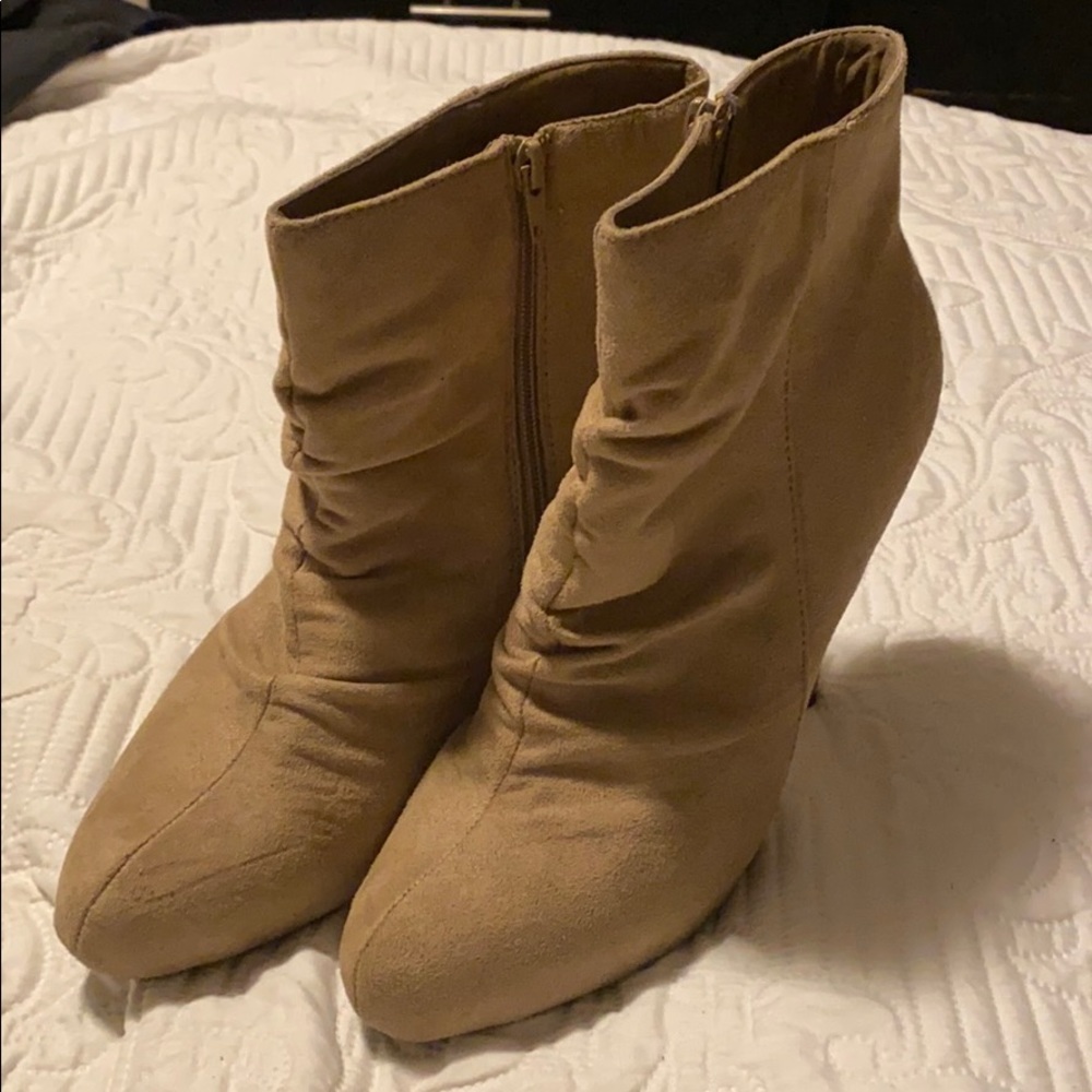 Taupe booties